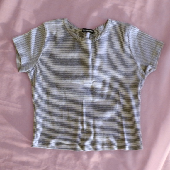 Brandy Melville Striped Blue Ashlyn Top - Picture 2 of 3